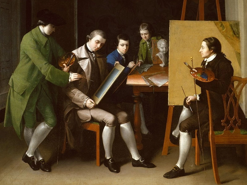1734-								Matthew Pratt - La scuola americana, 1765